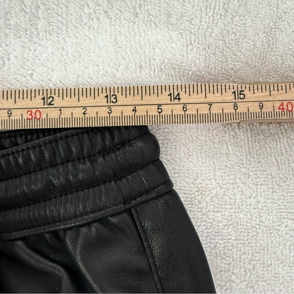 MANGO Leather-Effect Elastic Waist Trousers Pants Size S - Picture 10 of 13